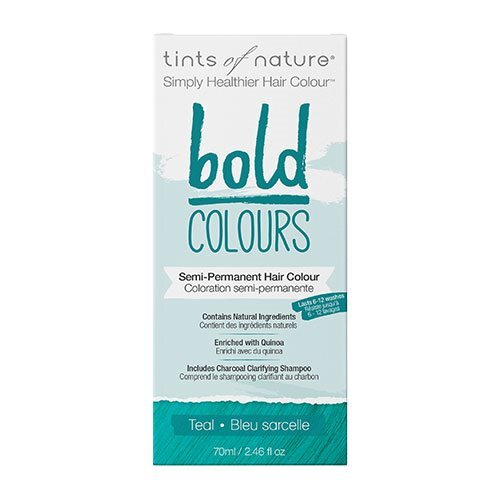 Se Tints of Nature Bold Teal Grøn hårfarve, 70ml hos Ren-velvaereshop.dk