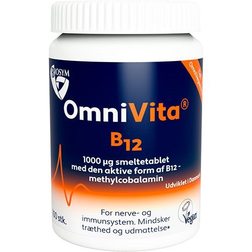 Billede af Biosym OmniVita B12, 100tab hos Ren-velvaereshop.dk