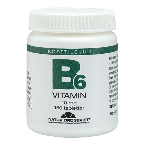 Billede af B6-vitamin 10 mg, 150kap hos Ren-velvaereshop.dk
