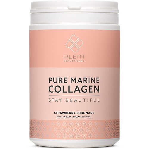 Billede af Plent Pure Marine Collagen Strawberry Lemonade, 300g hos Ren-velvaereshop.dk
