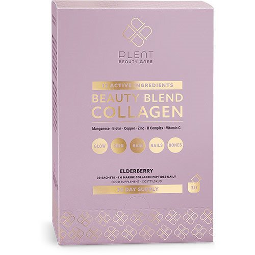 Billede af Plent Beauty Blend Collagen - Elderberry 30 x 5 gr hos Ren-velvaereshop.dk