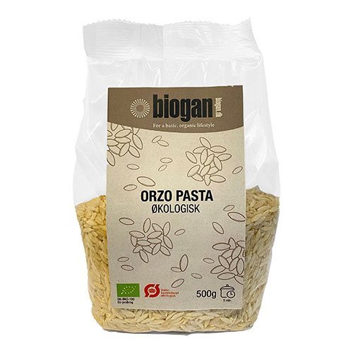 Se Biogan Orzo pasta Ø, 500g hos Ren-velvaereshop.dk