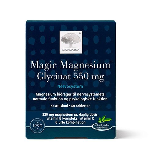Billede af New Nordic Magic Magnesium Glycinat, 60tab hos Ren-velvaereshop.dk