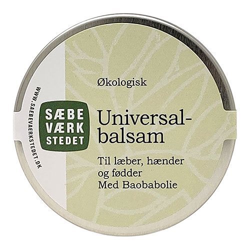 Se Sæbeværkstedet Økologisk Universalbalsam, 40g hos Ren-velvaereshop.dk