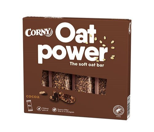 Se Corny Oatpower Cocoa 4x35g. hos Ren-velvaereshop.dk