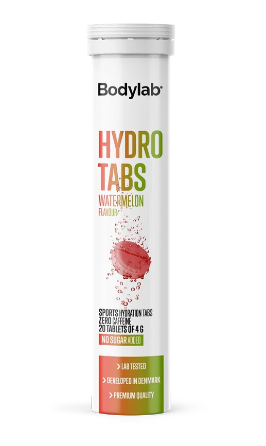 Se Bodylab Hydro Tabs (1x20 stk) Watermelon (koffeinfri) hos Ren-velvaereshop.dk
