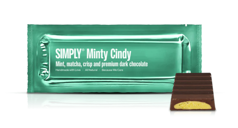 Billede af Simply Chocolate Minty Cindy, 40g.
