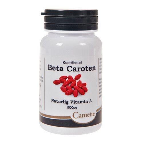 Billede af Camette Beta Caroten A-vitamin 5000 iu, 100kaps.