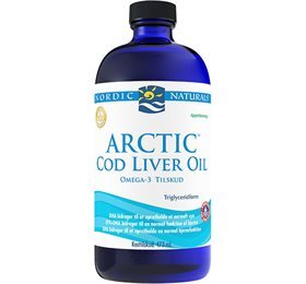 Nordic Naturals Arctic Cod Liver Oil Appelsinsmag 473 ml - REN velvære
