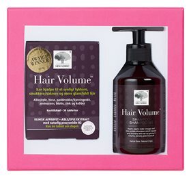 New Nordic Hair Volume Gaveæske Værdi kr. 396,- Hair Volume 30 tab + Shampoo 250 ml, 1pk.