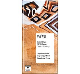 Vivani, Ædelbitter Equador 70% Ø,80g.