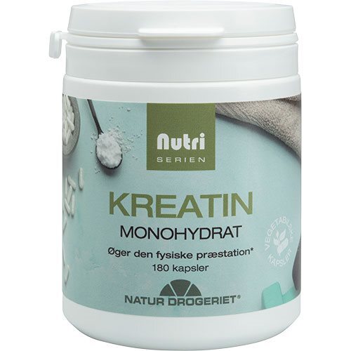 Nutri Serien Kreatin monohydrat kapsler, 180kap. billede