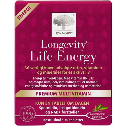 New Nordic Longevity Life Energy 30 tabl.