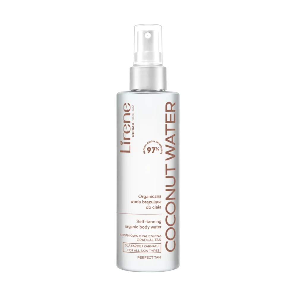 Lirene Perfect Tan, selvbruner Coconut body water, 200 ml.