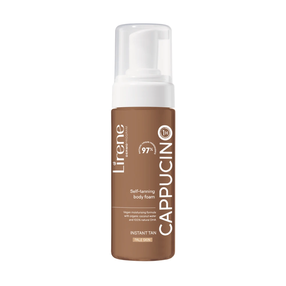 Lirene Perfect Tan, selvbruner body skum CAPPUCINO, 150 ml.