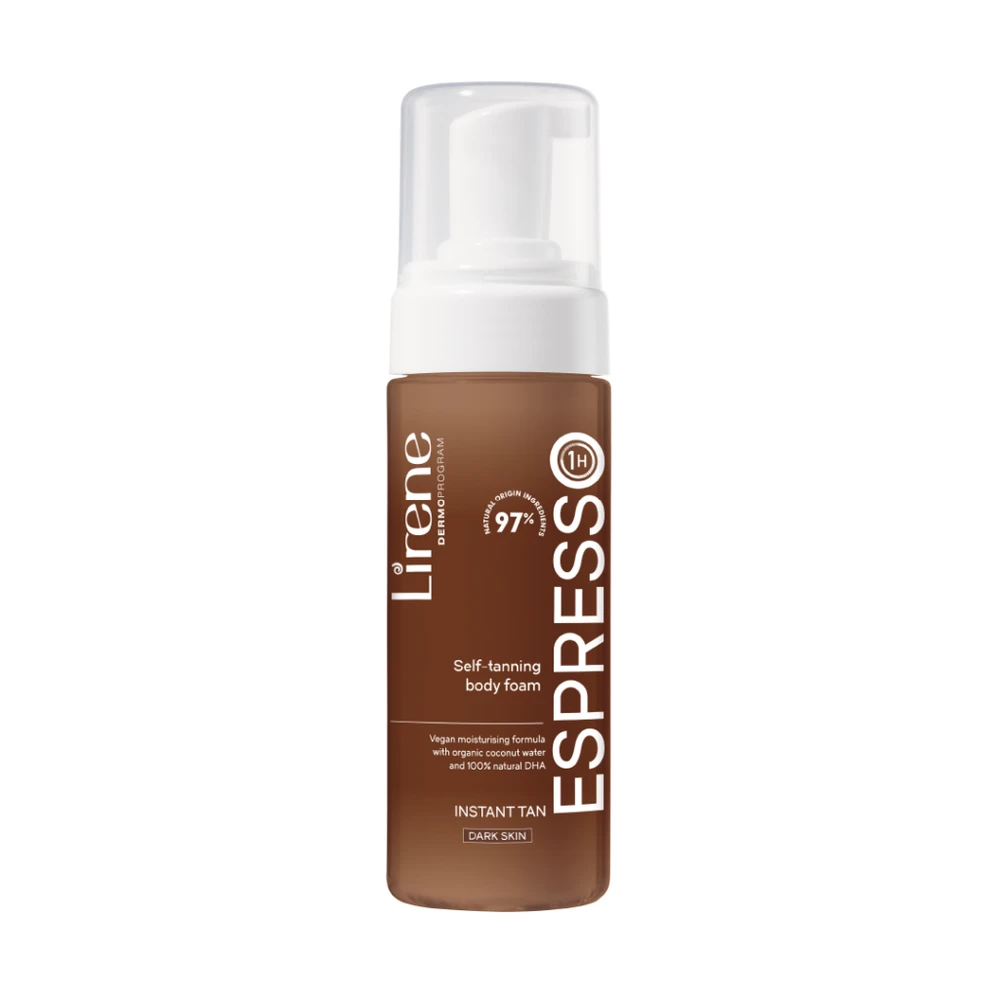 Lirene Perfect Tan, selvbruner body skum ESPRESSO, 150 ml.