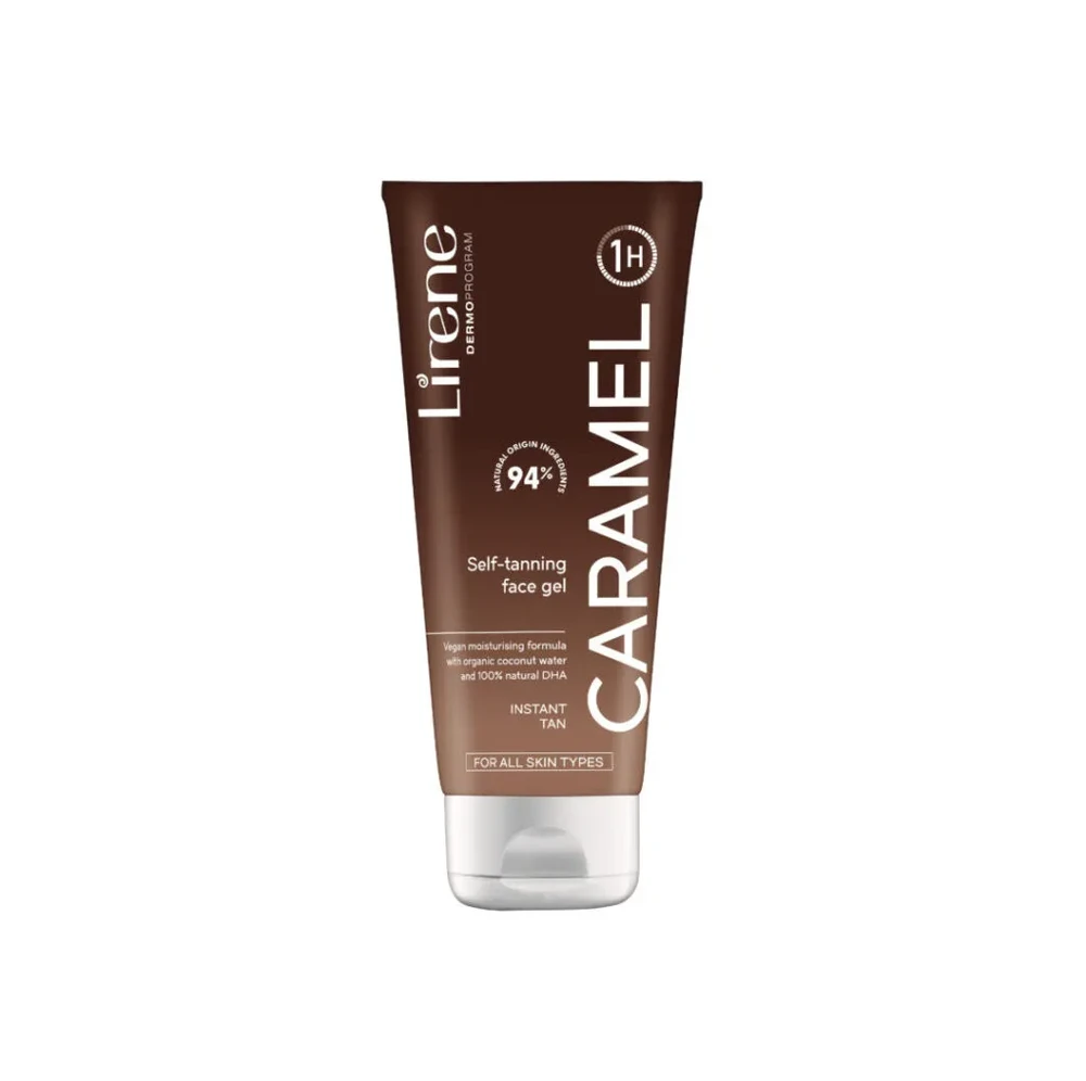 Lirene Perfect Tan, selvbruner ansigtsgel Caramel, 75ml.