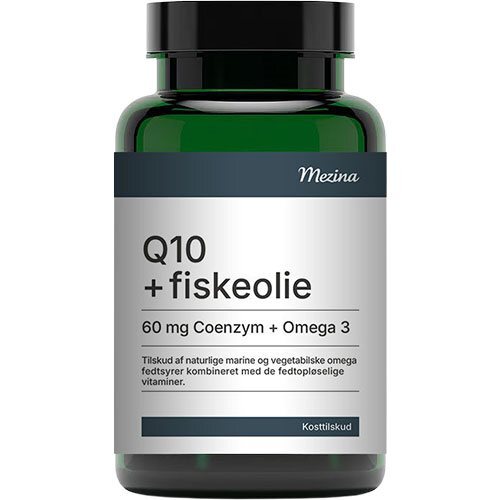 Mezina Q10 + Fiskeolie, 60kap.
