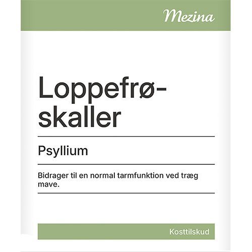 Mezina Loppefrøskaller Psyllium Pulver, 450g.