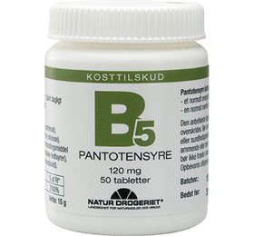 Natur Drogeriet Pantotensyre 120 mg, 50tab.