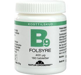 Natur Drogeriet Folsyre Ékonomikøb 400 g, 180tab.