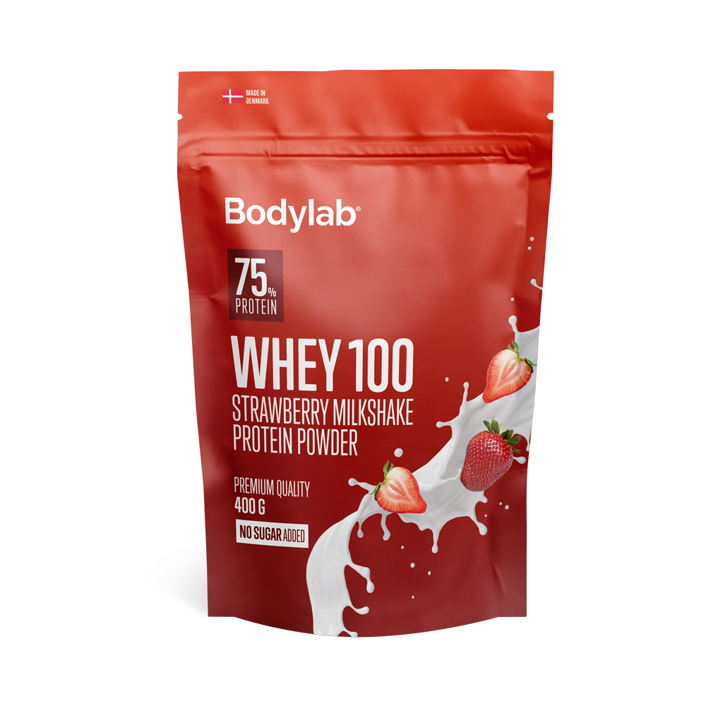 Bodylab Whey 100 Strawberry Milkshake, 400 g.