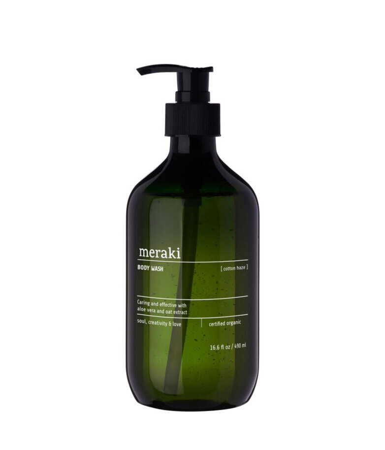 Meraki Body Wash, Cotton Haze, 490ml.