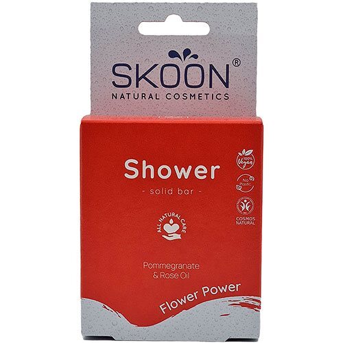 Skoon Solid Shower Bar Flower Power, 90g.