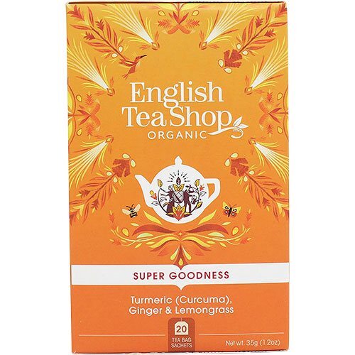 English Tea Turmeric, Ginger og Lemongrass te É, 20br.