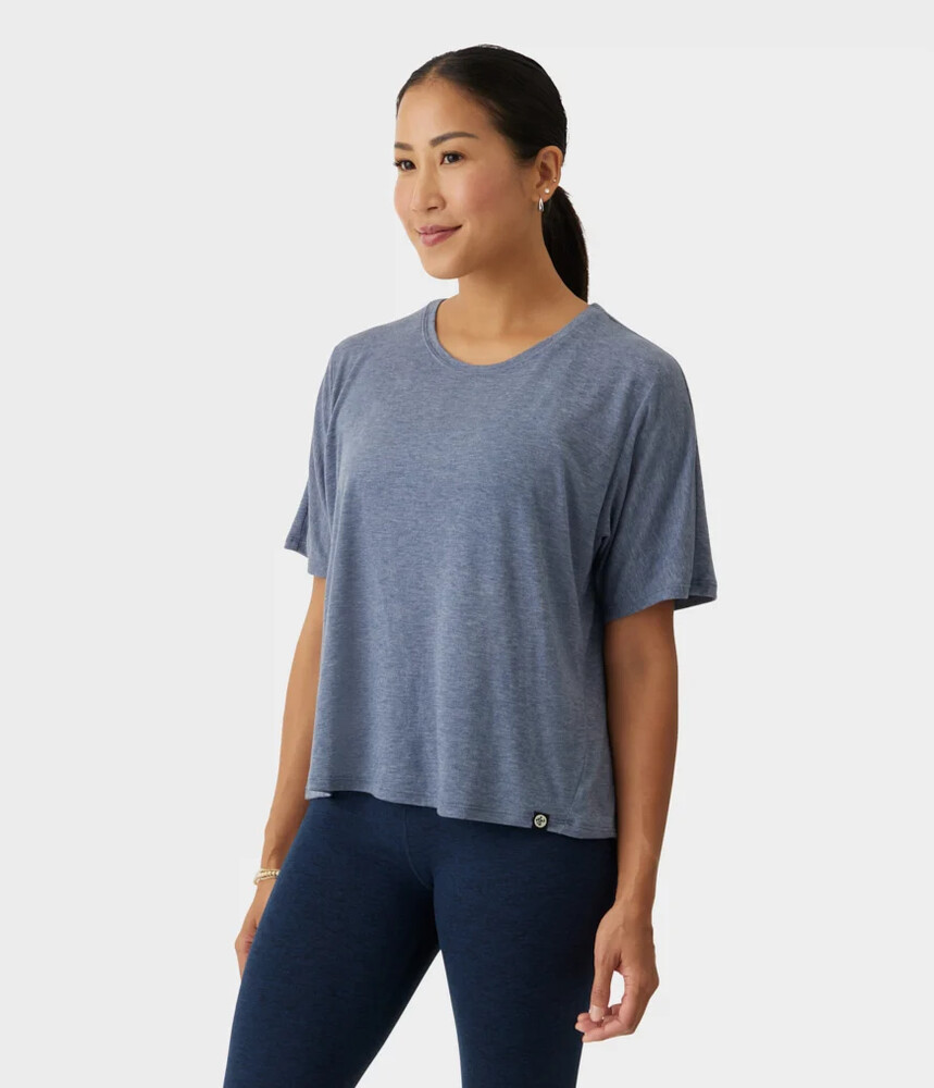 Manduka Atmana Tee, Vintage Indigo