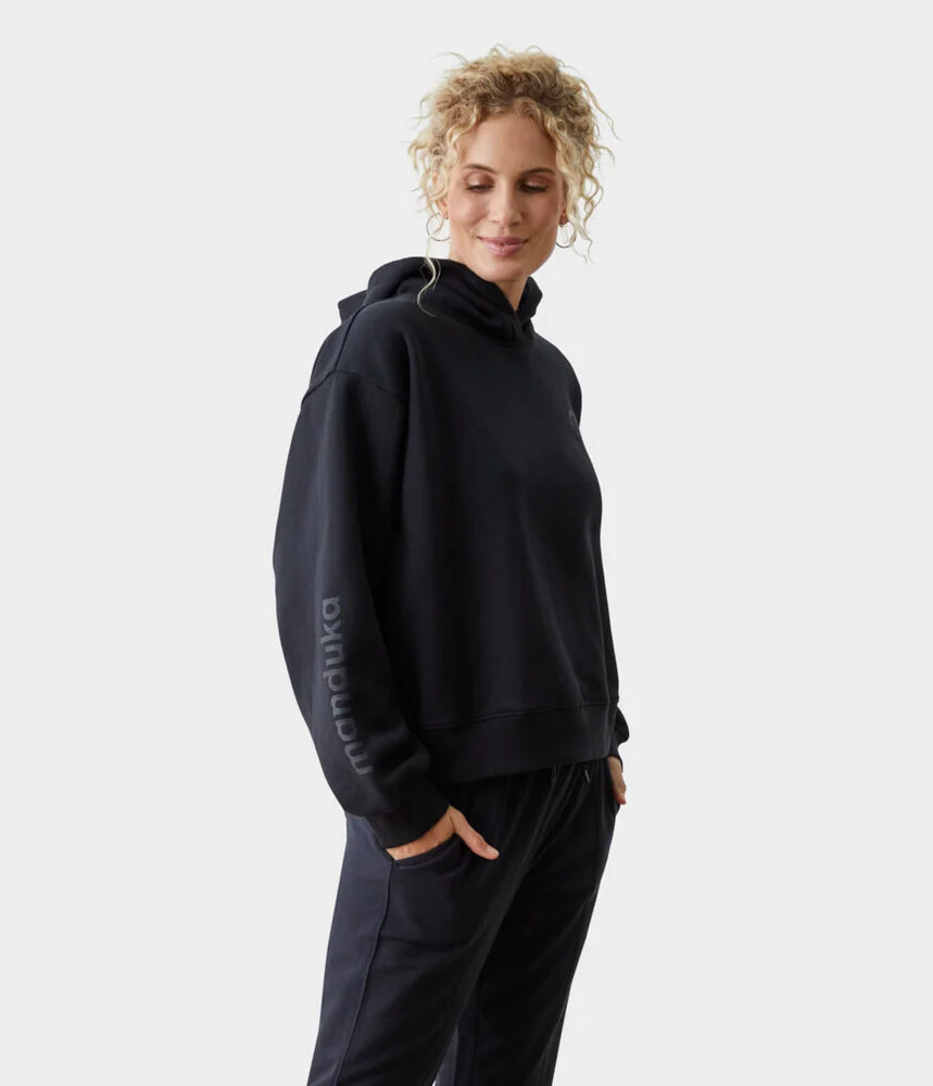 Manduka Half Moon Hoodie, Black