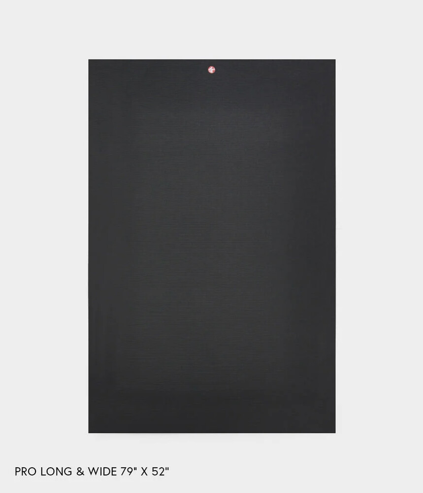Manduka PRO Yogamåtte Long & Wide 200x132cm, Black