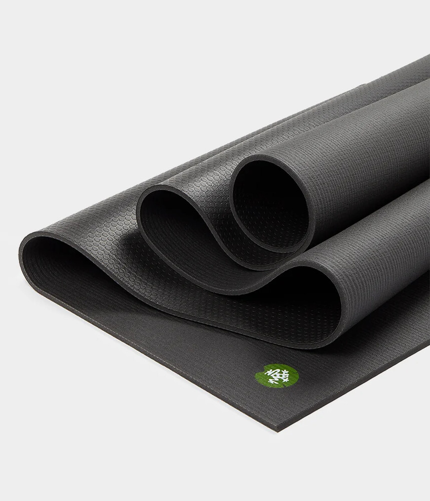 Manduka PRO Terra Yogamåtte 6mm Standard 180cm, Black