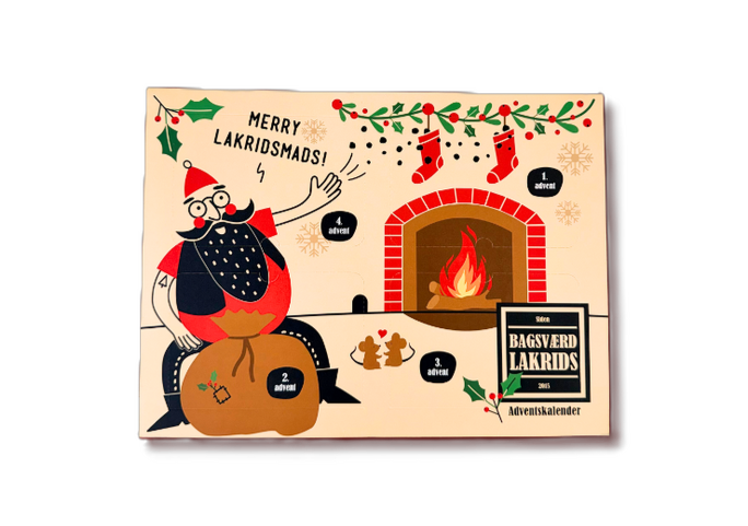 Bagsværd Lakrids Adventskalender 2026, 4 x 160g