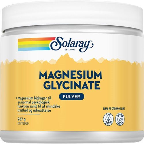 Solaray Magnesium Glycinate pulver, 267g.