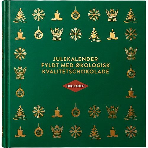 Økoladen Julekalender m. fyldte chokolade & lakridskugler Ø, 310 g.