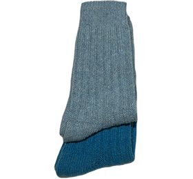 Tykke merinostrømper light blue/turqouise 43/46, 1pk.