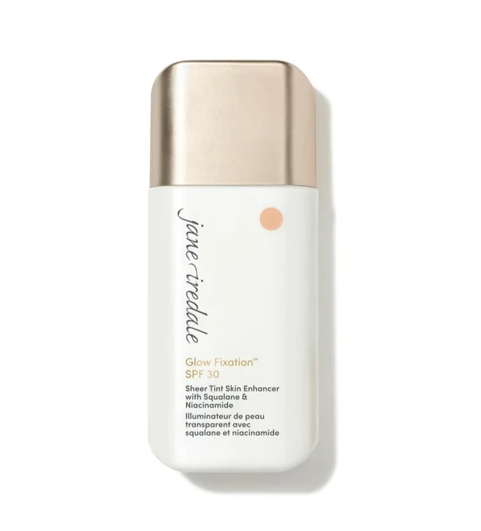 Jane Iredale Glow Fixation SPF 30 Sheer Tint - Fair to Light, 40ml.