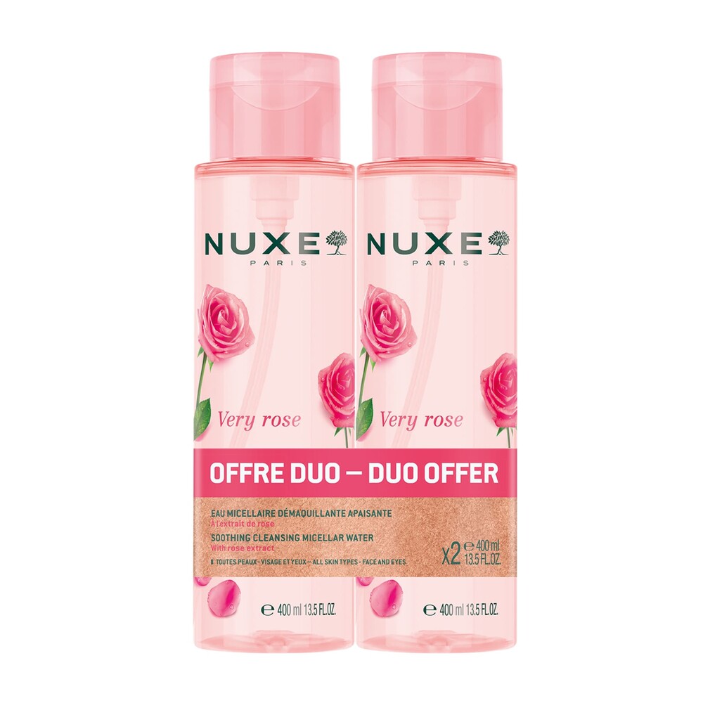 Nuxe Very Rose Micellar Water, 2x400ml.