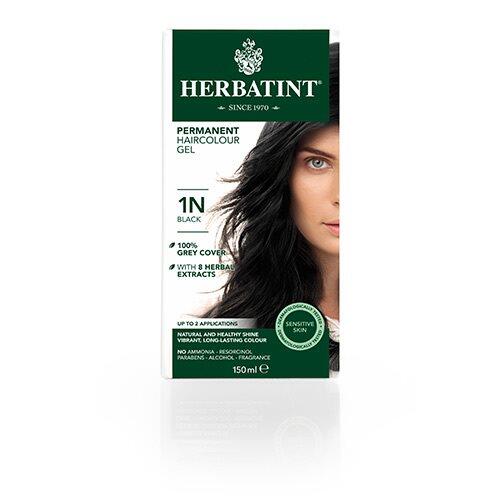 Billede af Herbatint 1N hårfarve Black, 150ml
