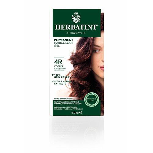 Se Herbatint 4R hårfarve Copper Chestnut, 150ml hos Ren-velvaereshop.dk