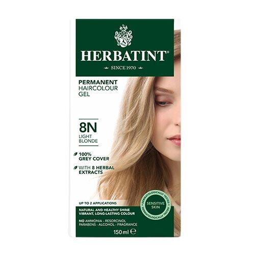 Billede af Herbatint 8N hårfarve Light Blonde, 150ml hos Ren-velvaereshop.dk