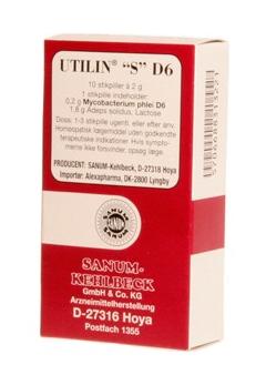 Billede af Utilin S D6 stikpiller (rød), 10stk.