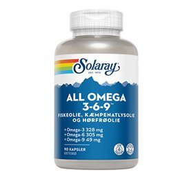 Solaray All Omega 3-6-9 90kap - REN velvære