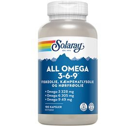Solaray All Omega 3-6-9 180kap - REN velvære