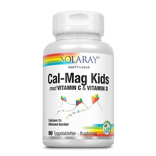 Billede af Solaray Calcium Kids tygge m.10 mcg D frugtsmag, 90tab.