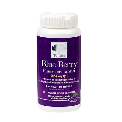 New Nordic Blue Berry Plus Øjenvitamin 240tab - REN velvære
