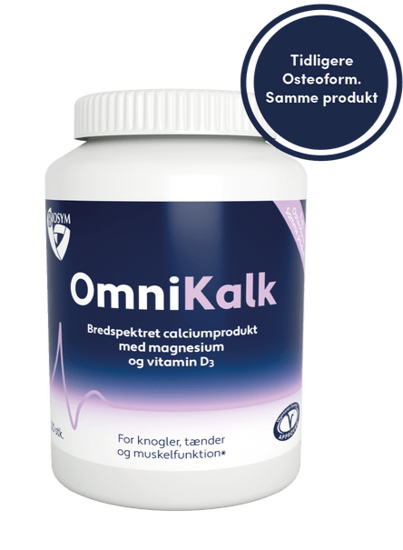 Se Omnikallk (Osteoform Calcium, Magnesium og D-vitamin) 120tabl. hos Ren-velvaereshop.dk