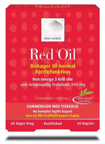 Billede af Red Oil omega-3 krill olie, 60kap. hos Ren-velvaereshop.dk