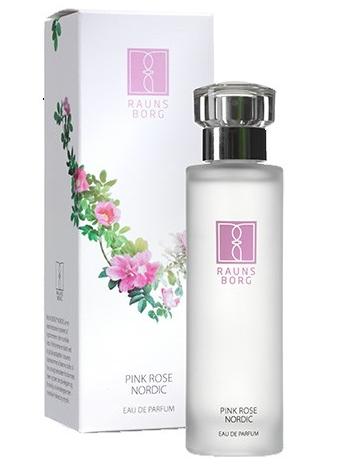 Se Pink rose Eau de parfum Raunsborg Nordic, 50ml. hos Ren-velvaereshop.dk